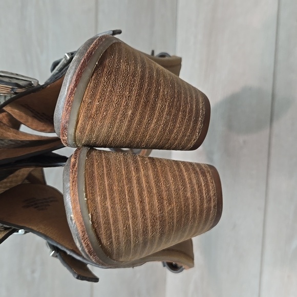 Sofft Women's Manryn Leather Open Toe Heels Sandals Shoes Sz 10M - Picture 7 of 16